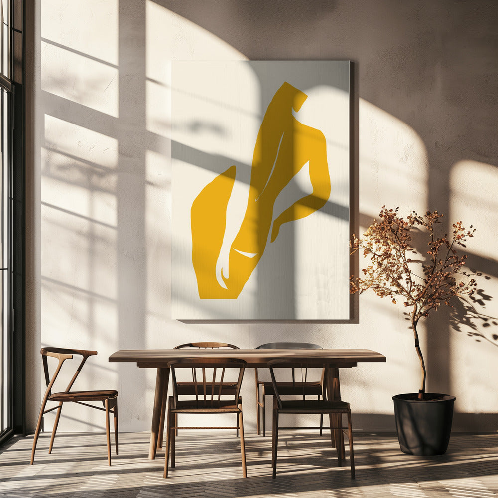 Goldene Silhouette | Leinwand