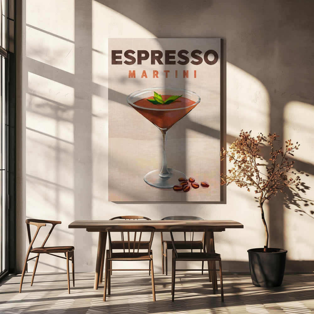 Espresso Martini Cocktail Bar Dekor | Leinwand