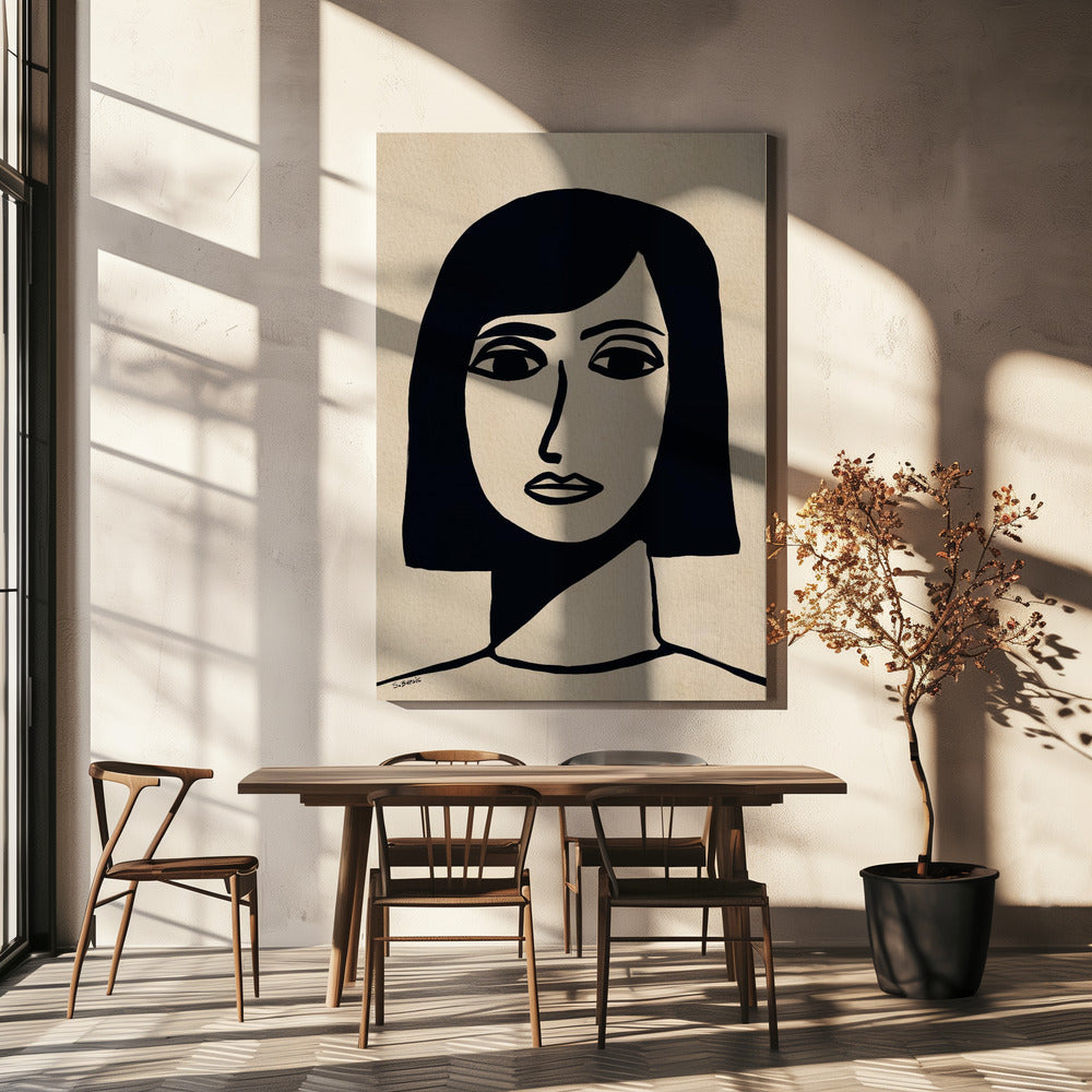 Gesicht einer Frau | Leinwand