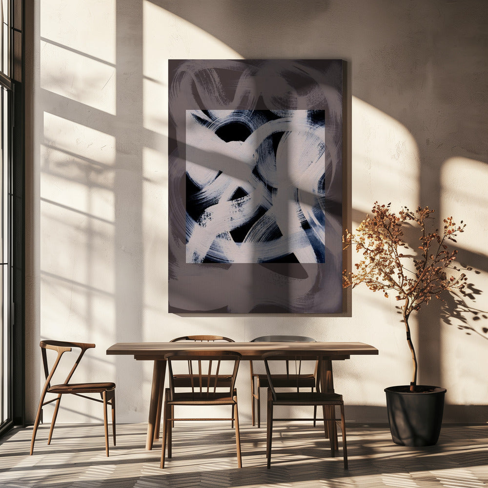 Abstrakte Pinselstriche 164X | Leinwand