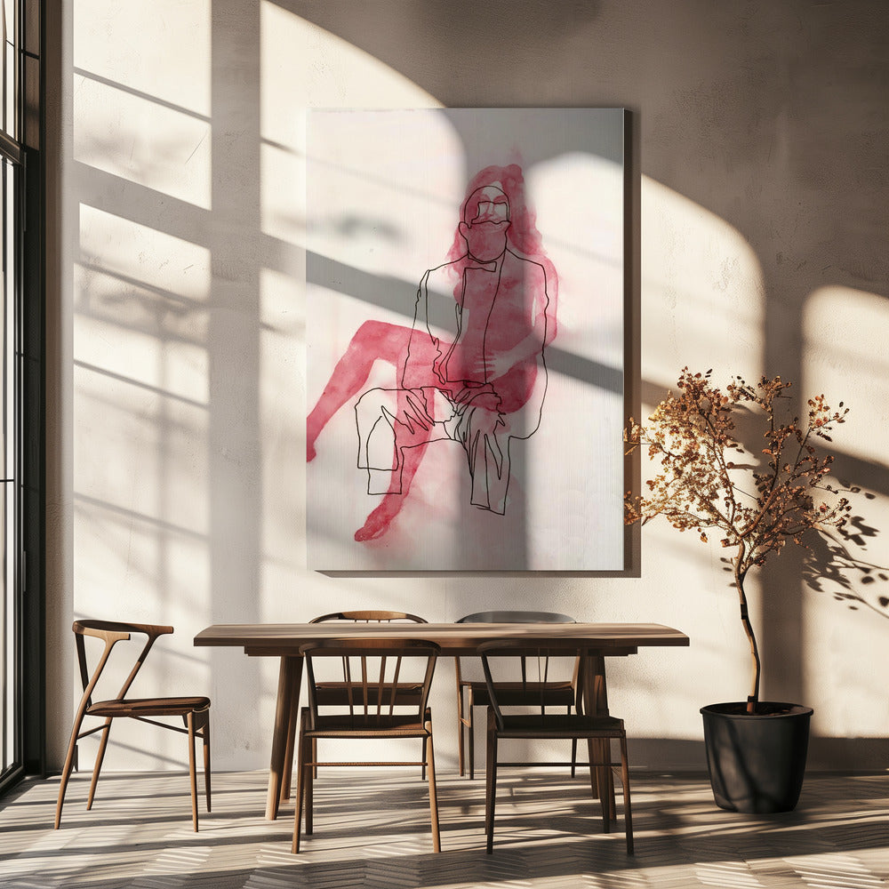 Two Seated Figures | Canvas