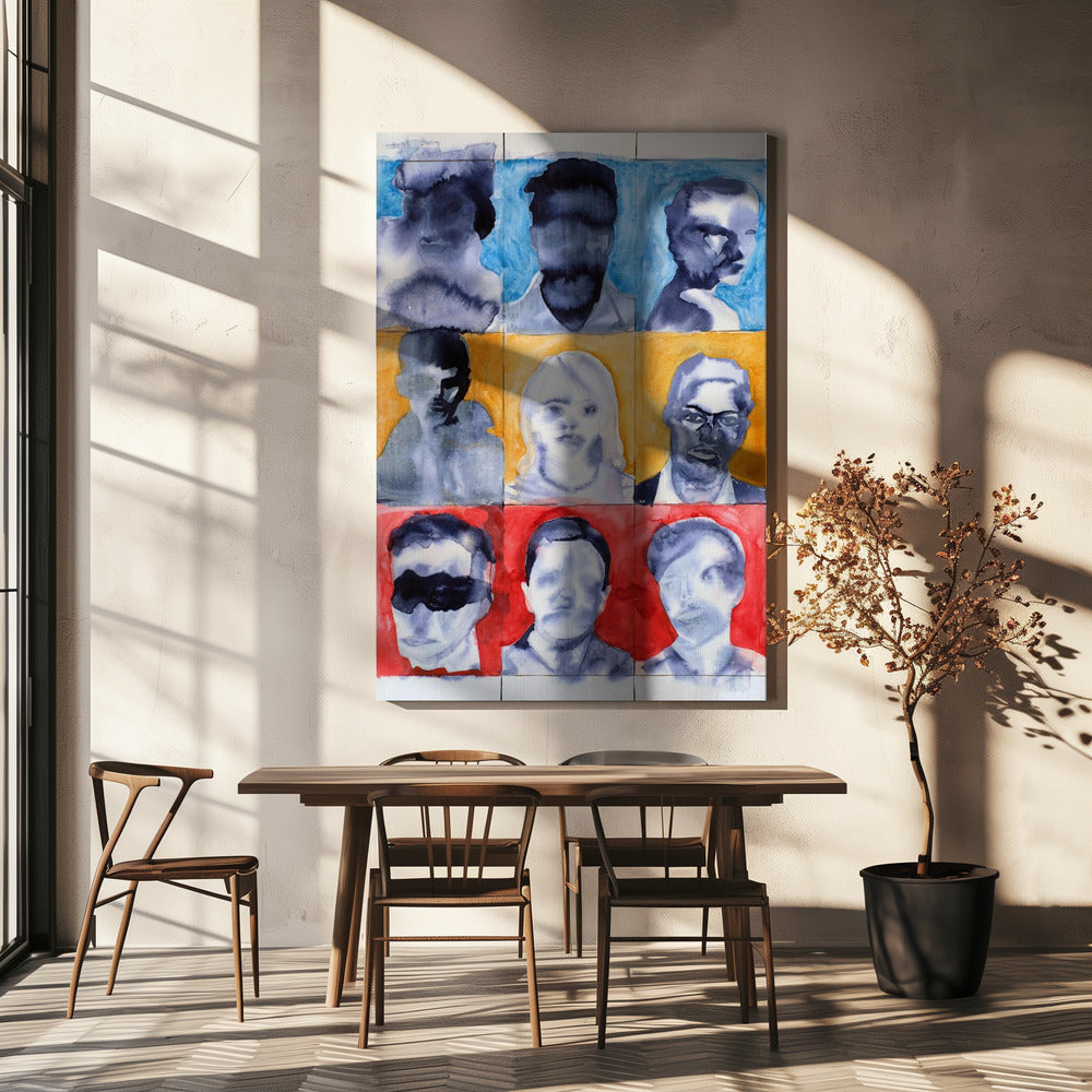 Headshot Grid No. 1 | Canvas