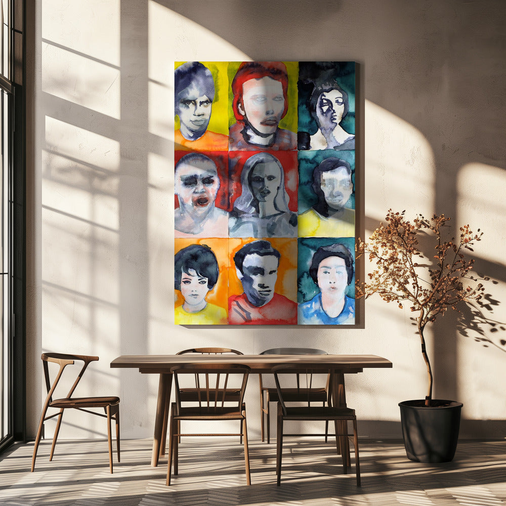 Headshot Grid No. 2 | Canvas