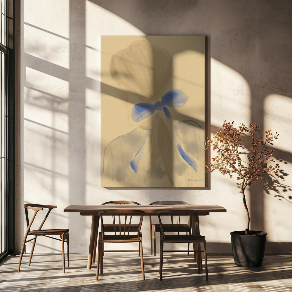 Mädchen mit blauem Haarband | Leinwand