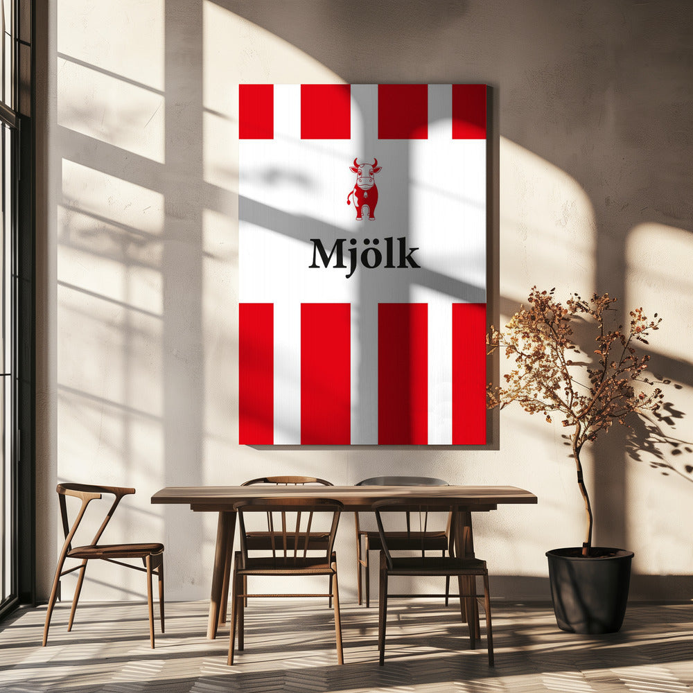 Mjölk Röd | Leinwand