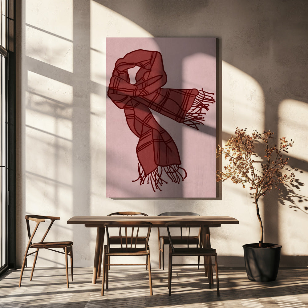 Purpurrote Wärme | Leinwand