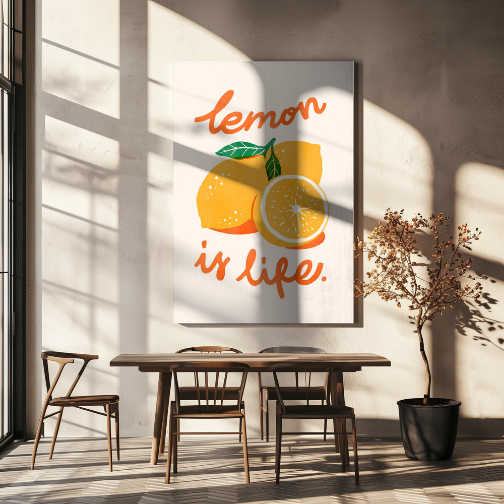 Zitrone ist Leben | Leinwand