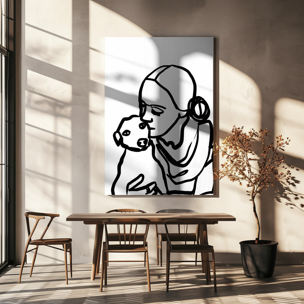 Hunde lieben | Leinwand