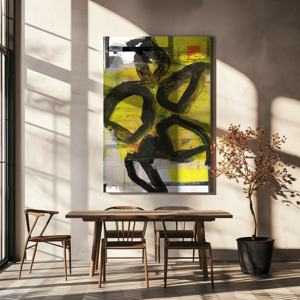 Yellow Abstract No1 | Canvas