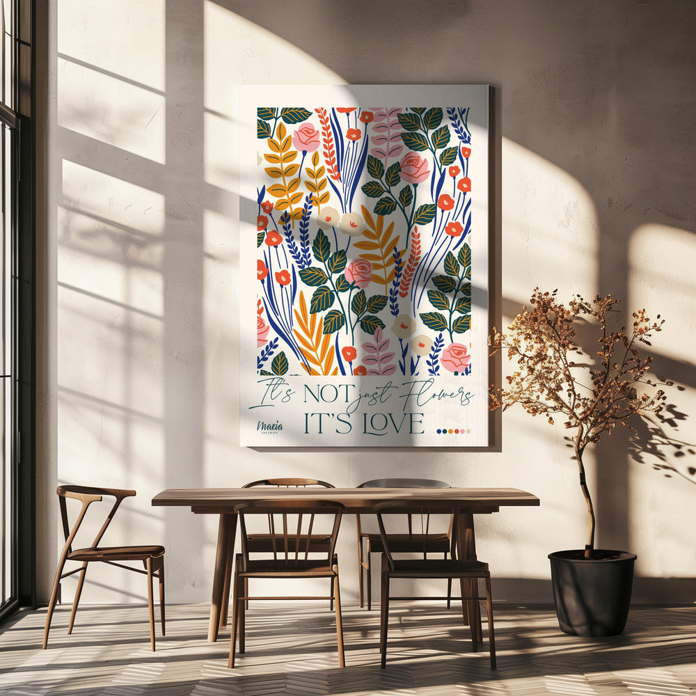 Über die Liebe. Rosen | Leinwand