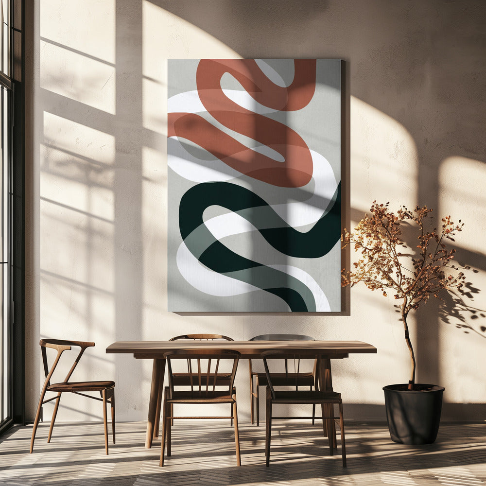 Expressionist curves 1 | Canvas