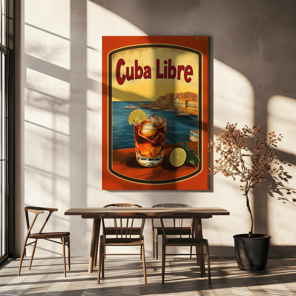 Cuba Libre Vintage Werbung | Leinwand