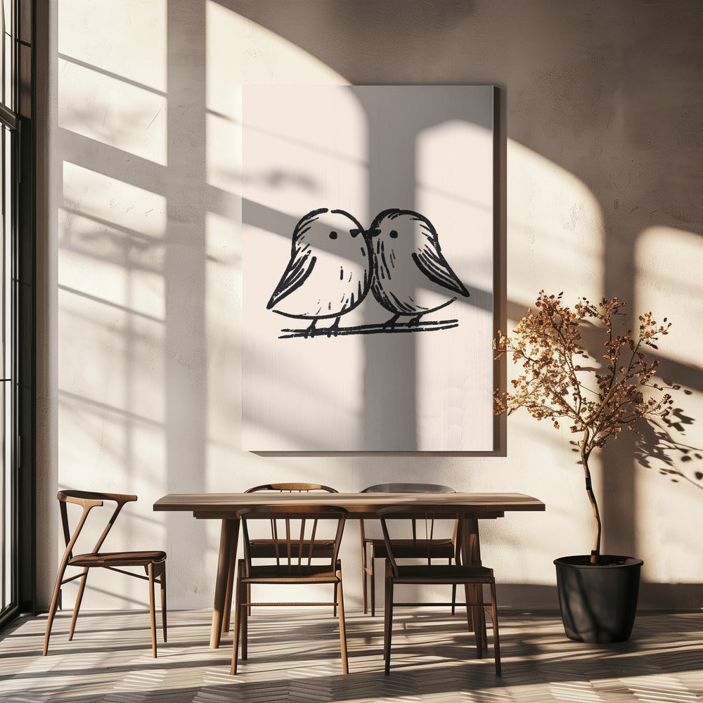 Vögel in Harmonie | Leinwand