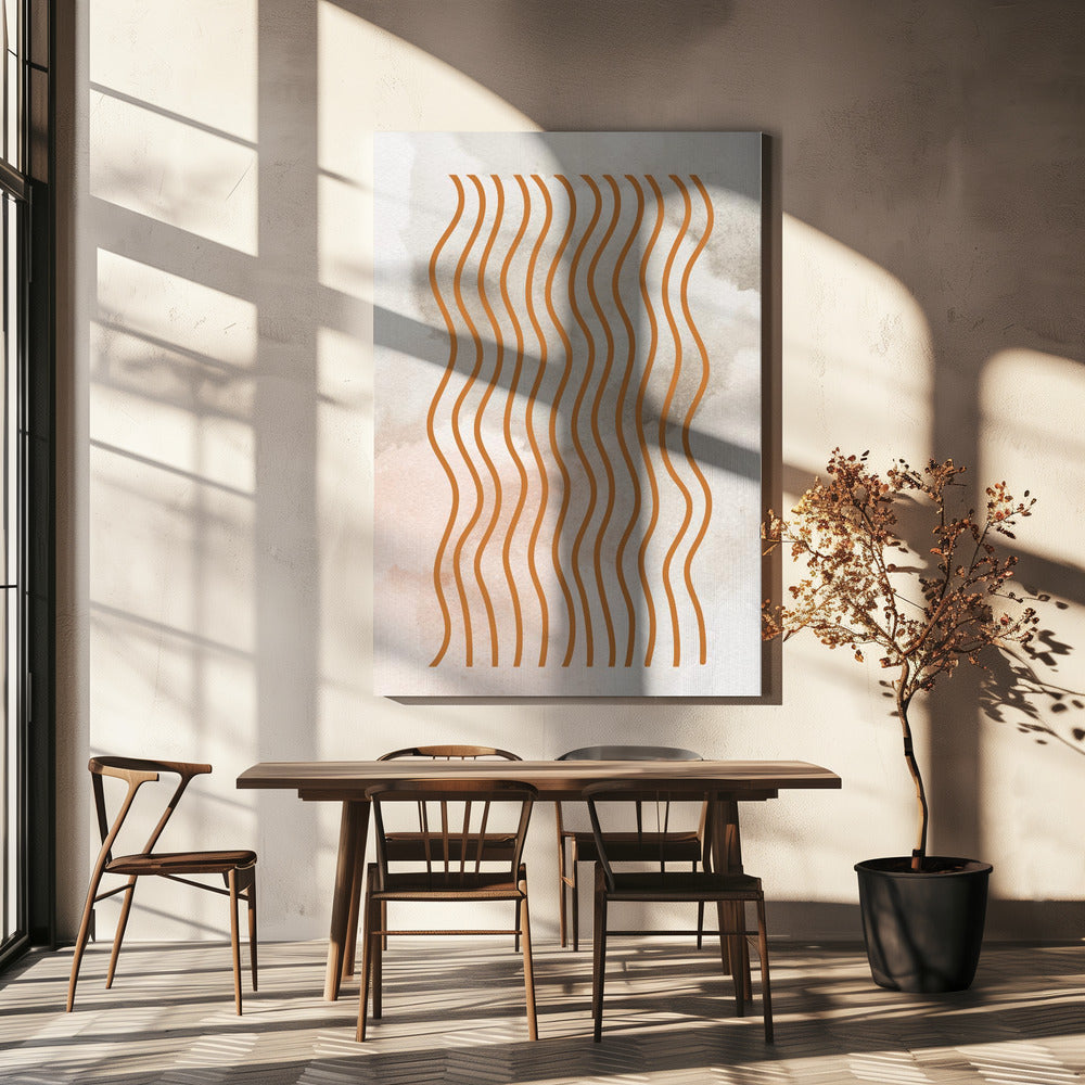 Harmonie der geschwungenen Linien | Leinwand