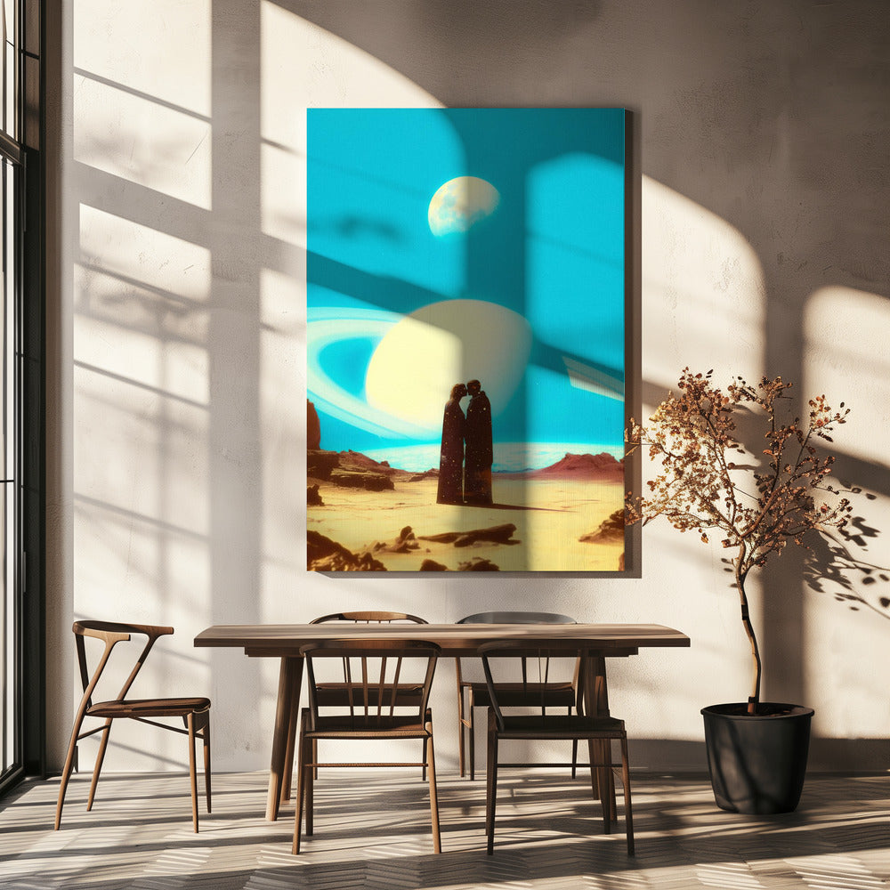 Sich auf dem Mars verlieben | Leinwand