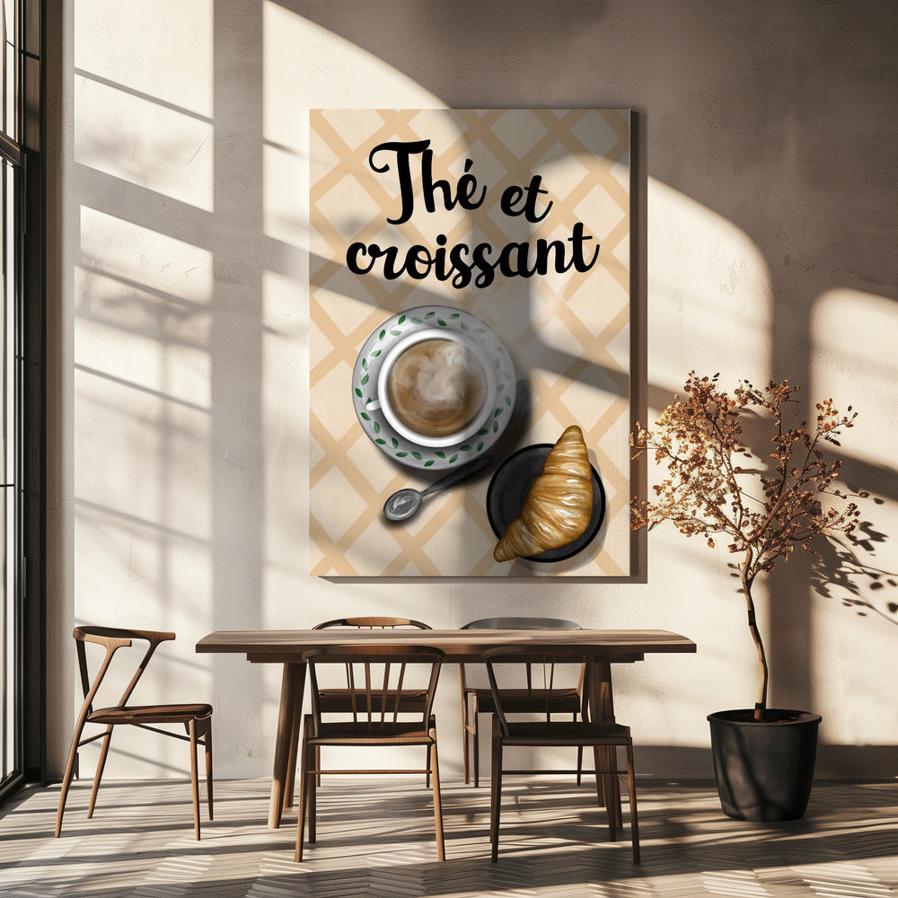 Das Croissant | Leinwand