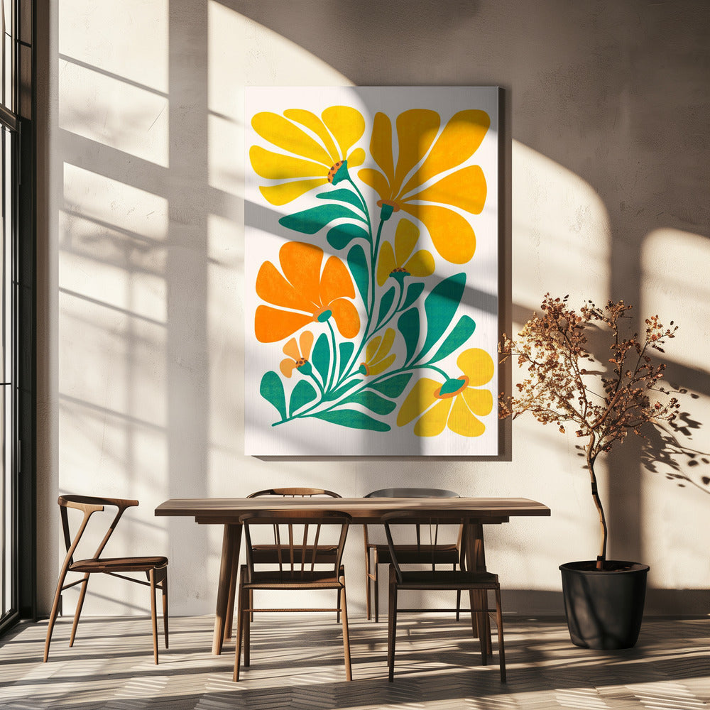 Königliche Sonnenblumen | Leinwand