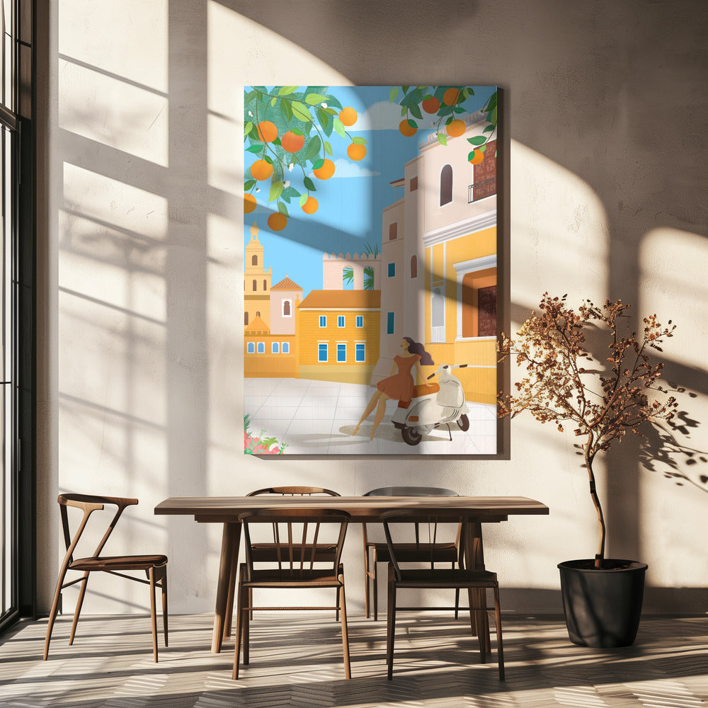 Sevilla Orangen, Spanien | Leinwand