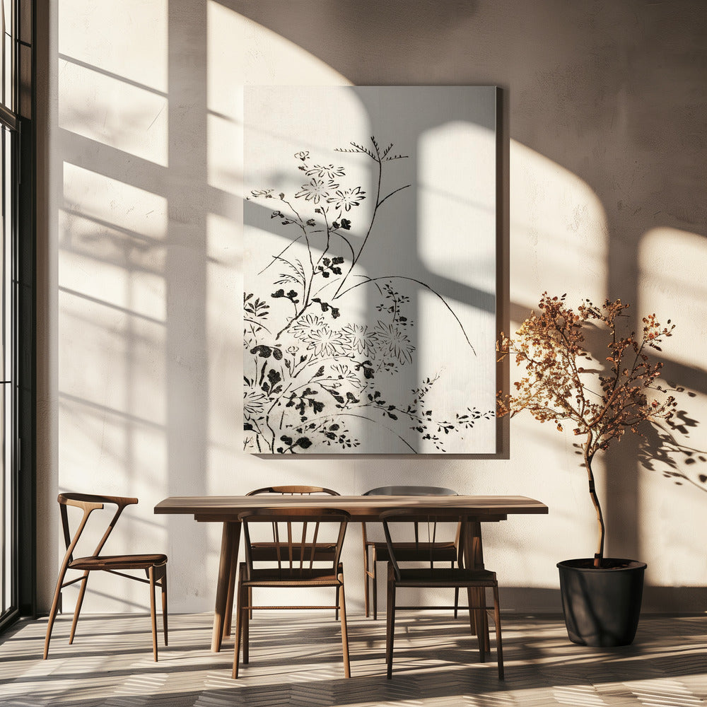 Herbstblumen und Gräser (1762) | Leinwand