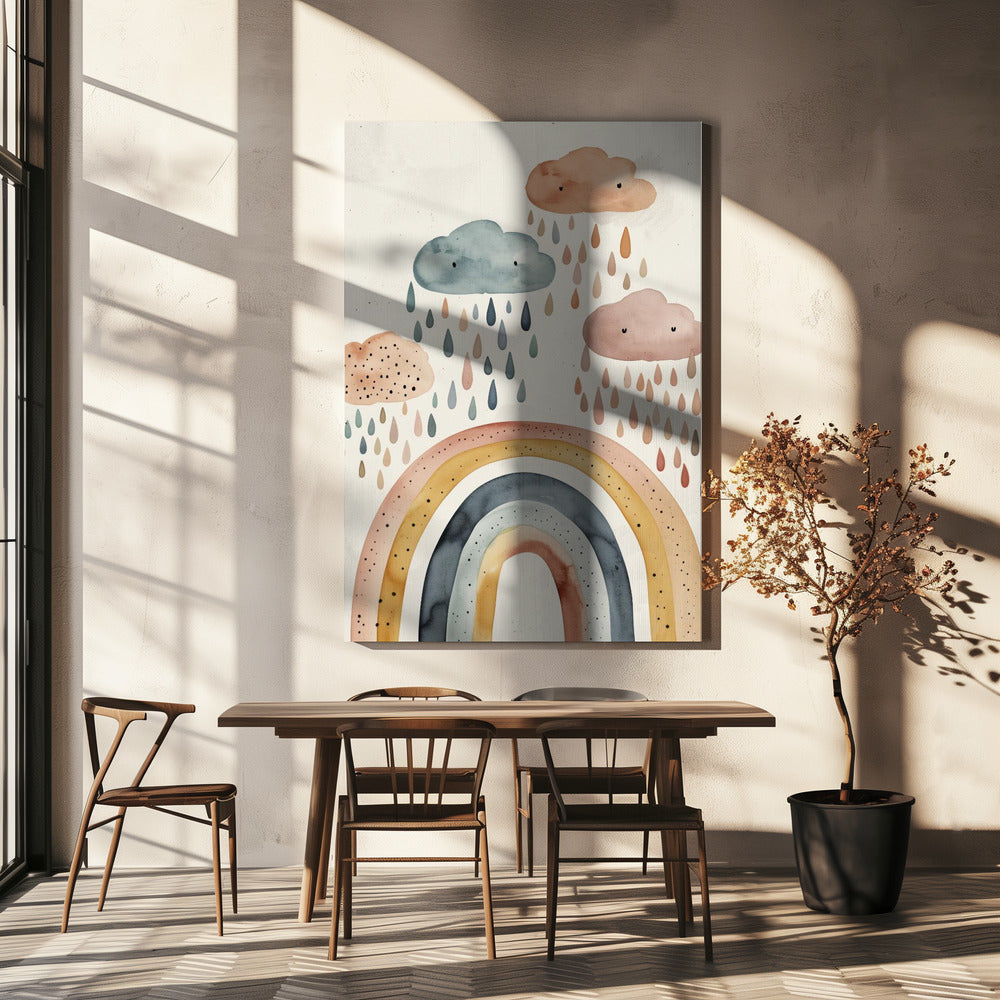 Verspielte Regenbögen | Leinwand
