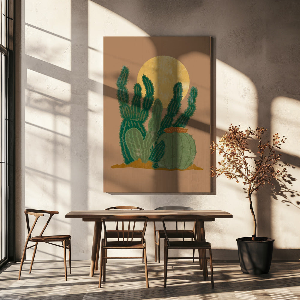 Moderner Americana Kaktus | Leinwand