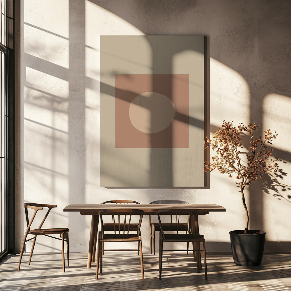 Kreis Mokka | Leinwand