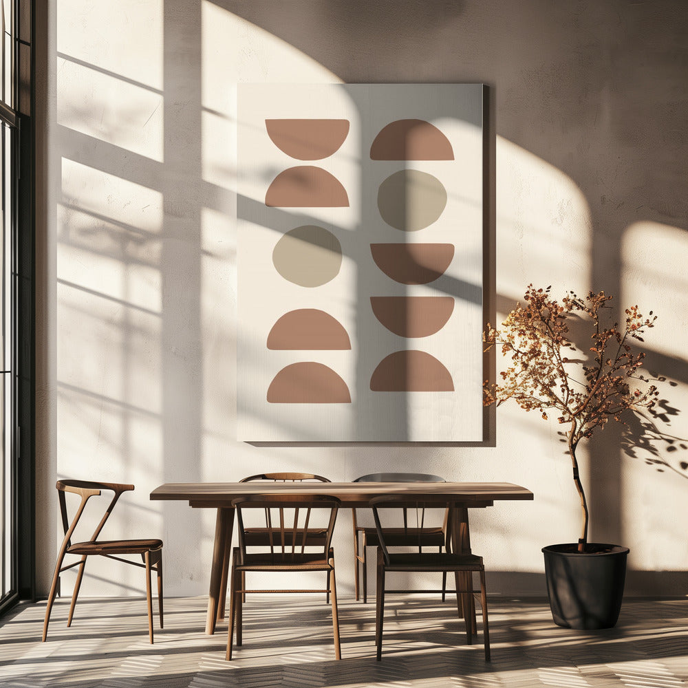 Formen Mokka | Leinwand
