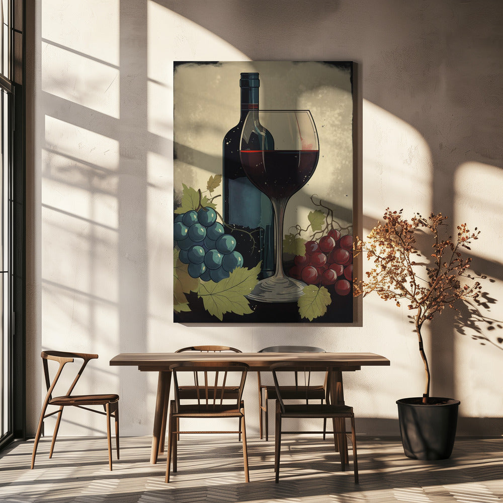 Rotwein Nr. 4 | Leinwand