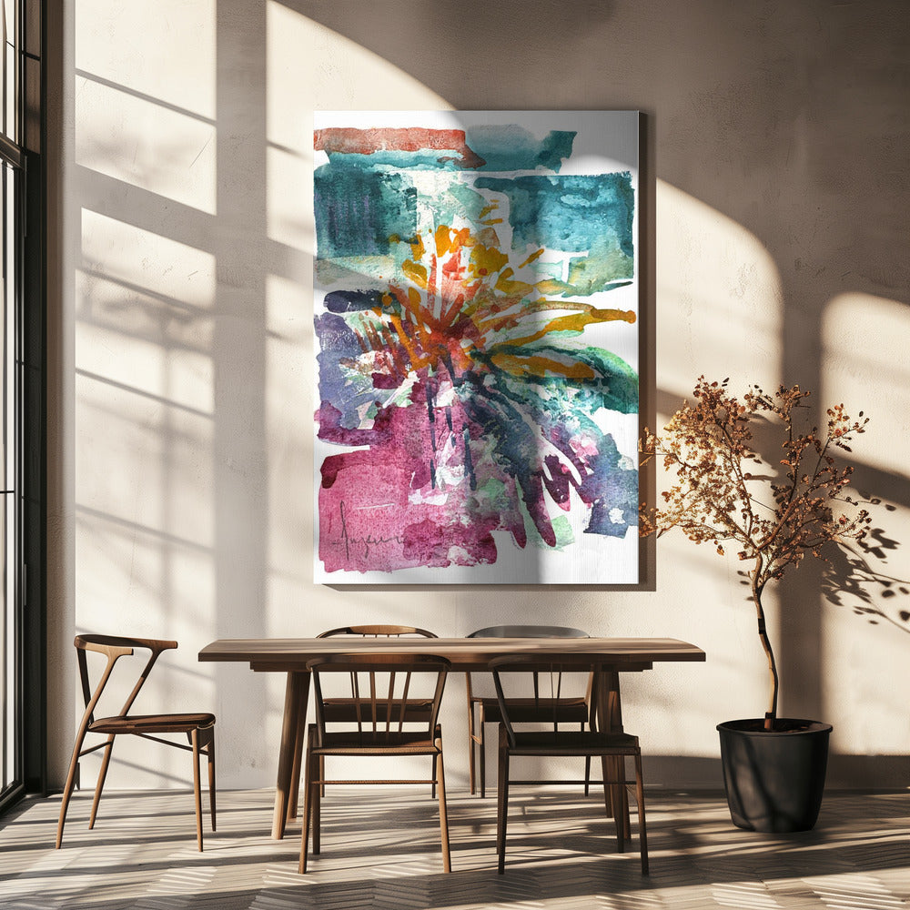 Orchideen-Passion-Aquarell | Leinwand
