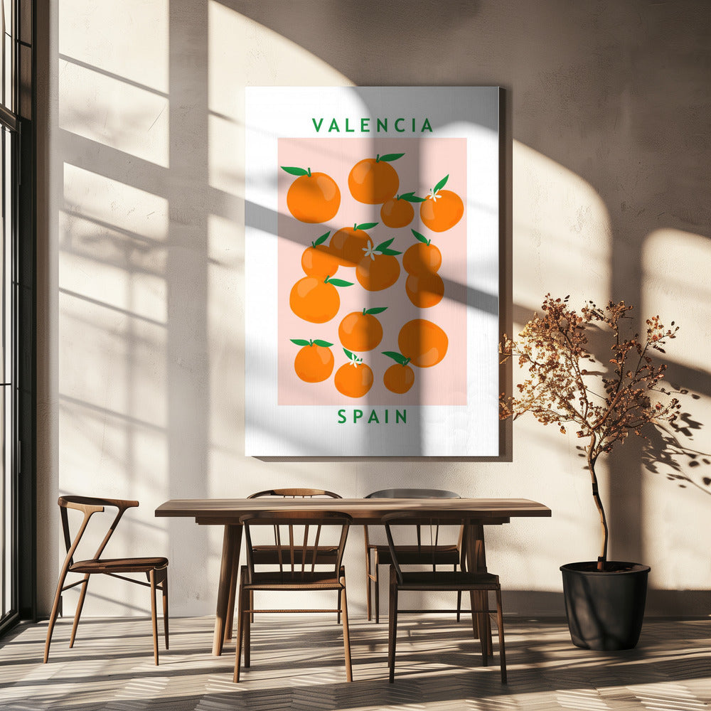 Blumenmarkt Orangen | Leinwand