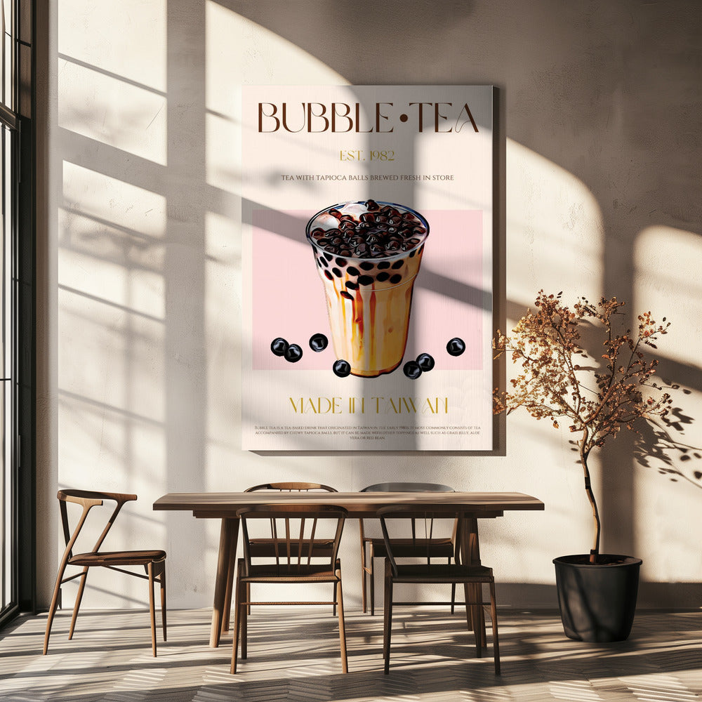 Taiwanesischer Bubble Tea | Leinwand