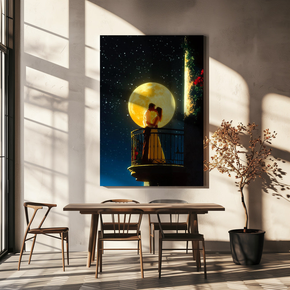 Liebe unter dem Mond | Leinwand