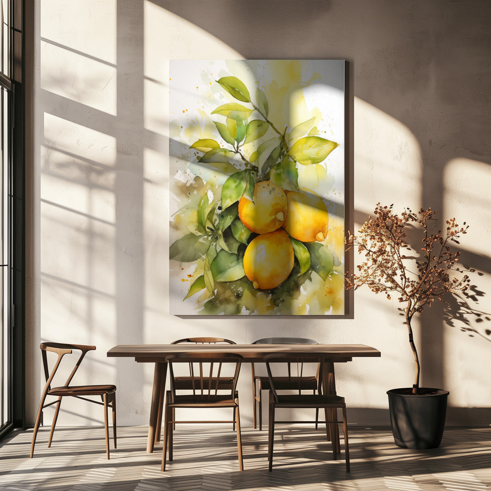 Lemons and Leaves | Canvas