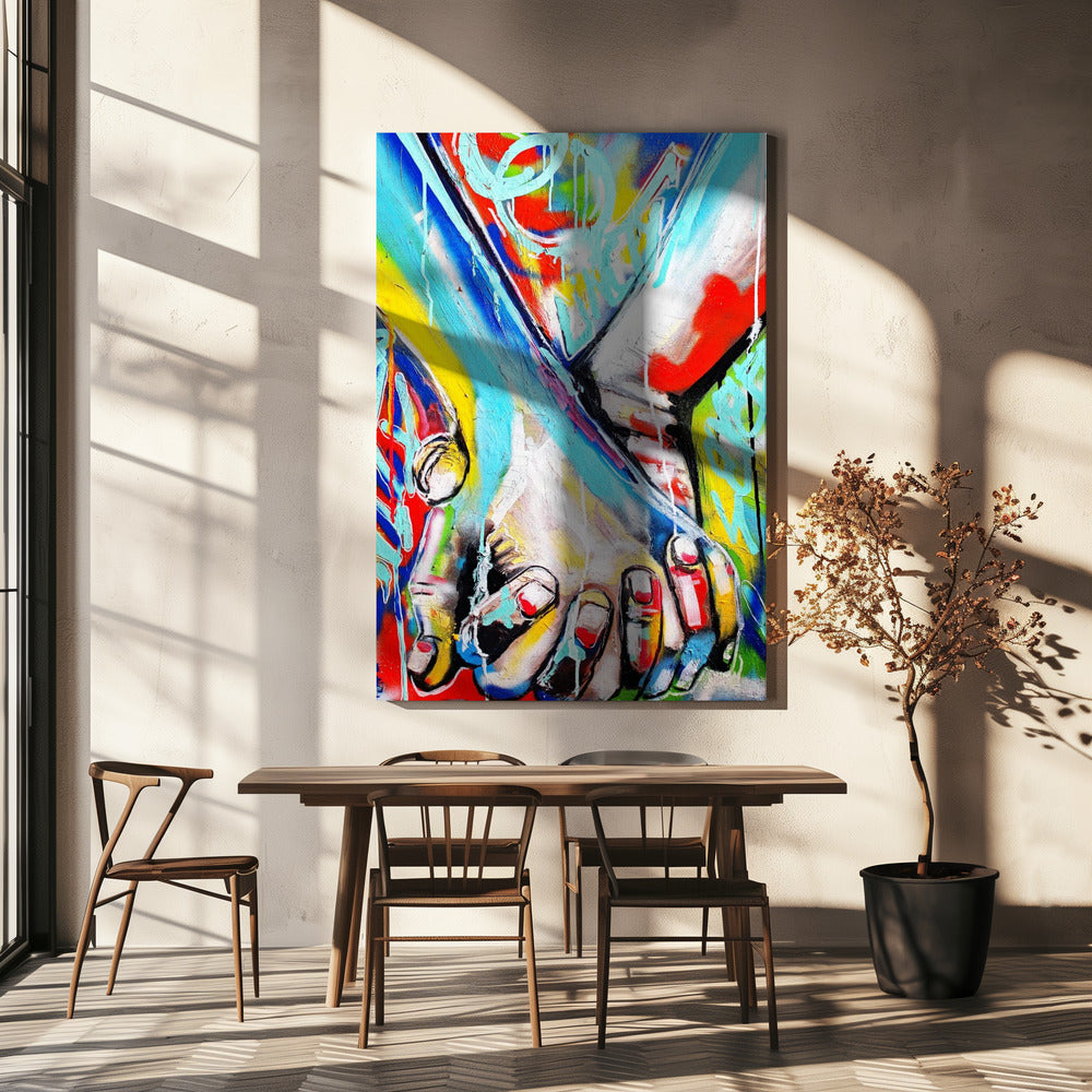 Lebendige Straßenkunst | Leinwand