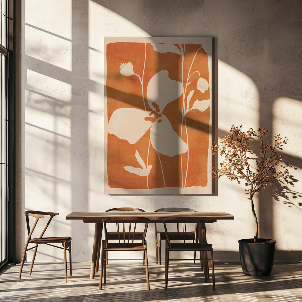Abstrakte Minimale Blumen | Leinwand