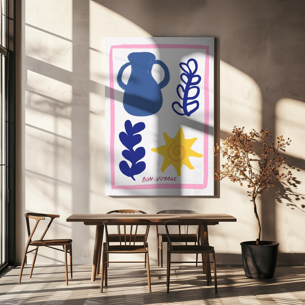 Symbole der guten Reise | Leinwand