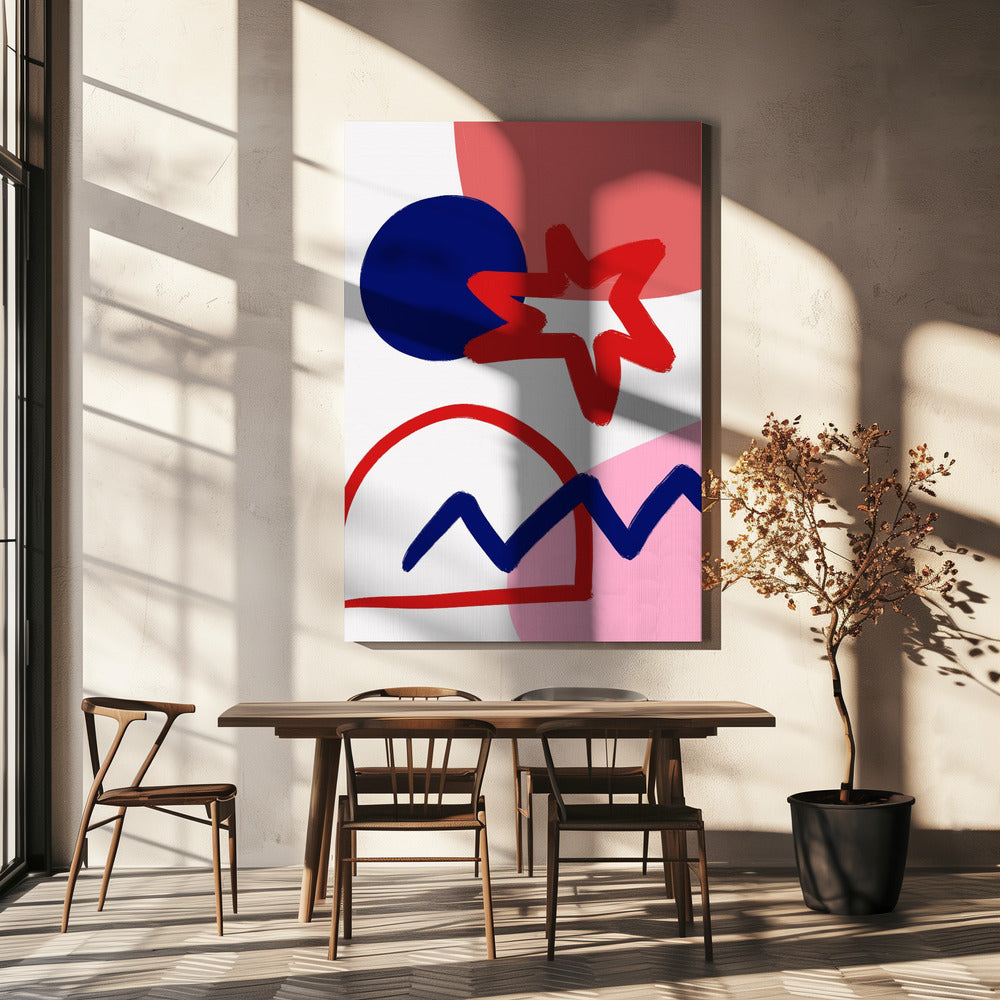 Kräftige geometrische Formen | Leinwand