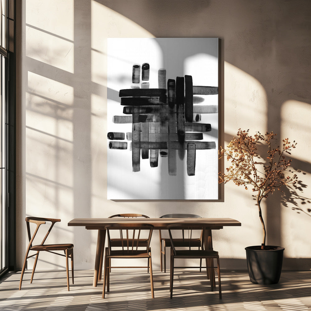 03 Verschiedene Striche 02 18x24 | Leinwand