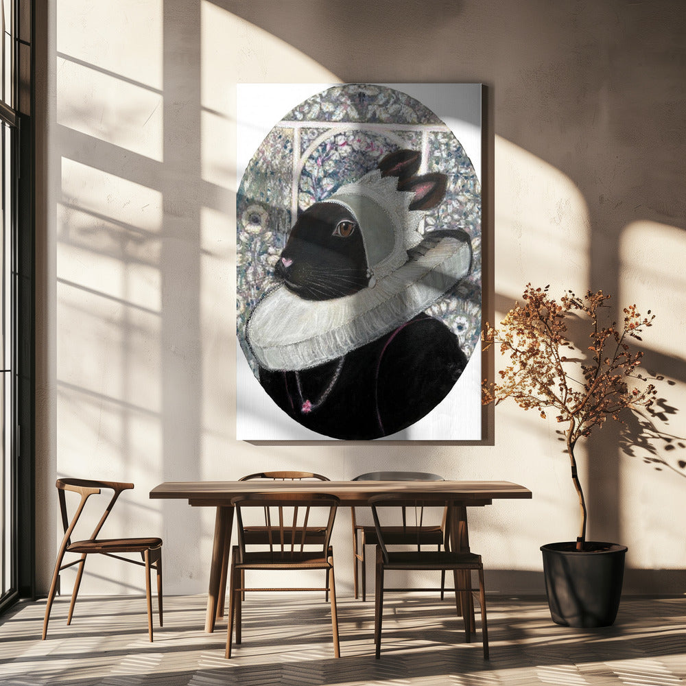 Regal Rabbit Portrait | Canvas