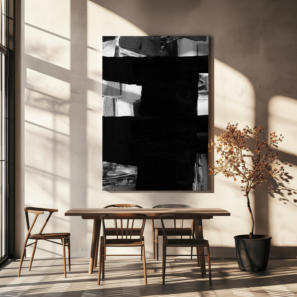 Monochrome Ebenen | Leinwand