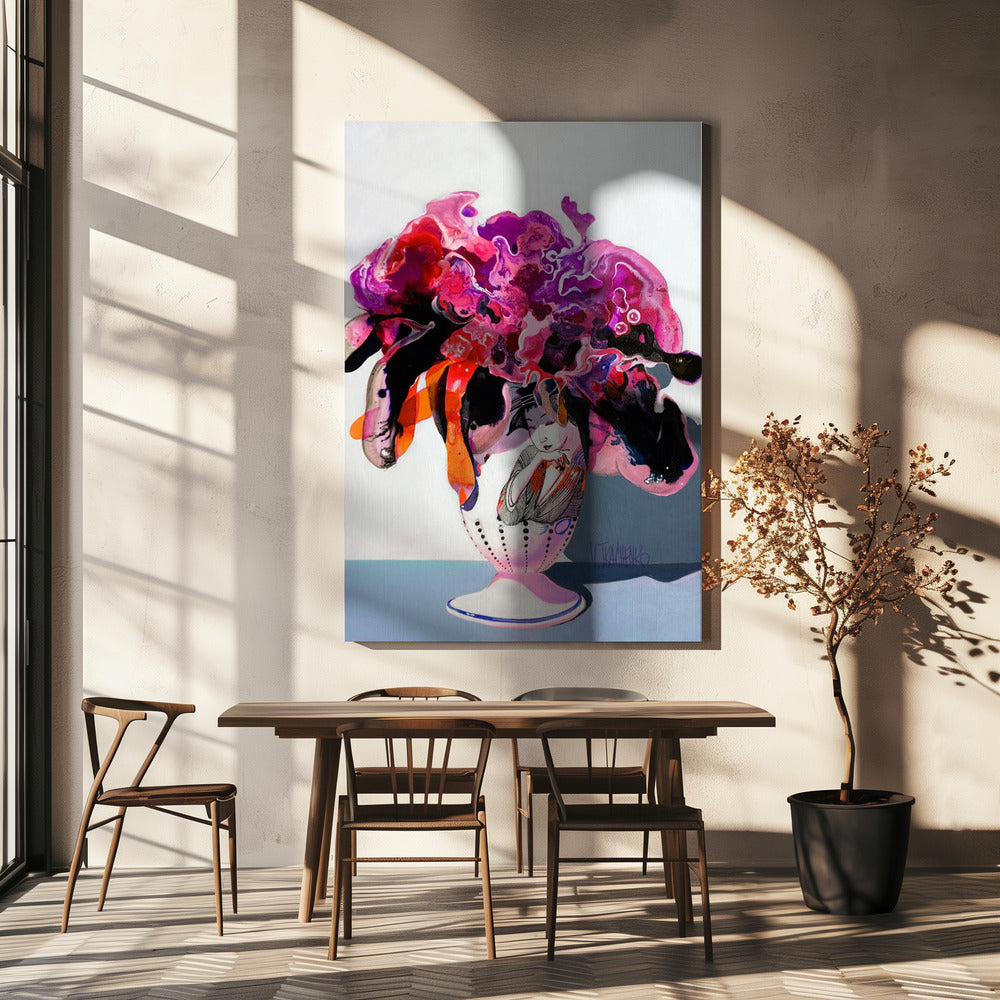Blumenstrauß in einer Vase | Leinwand