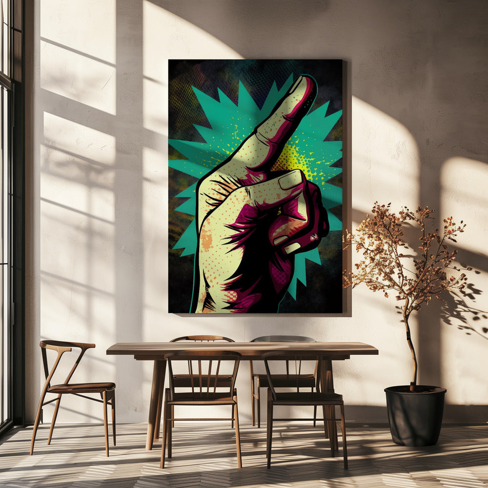 Lebendige Handgesten | Leinwand