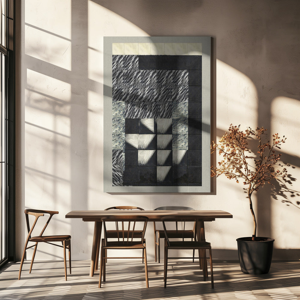 Mit geometrischen Mustern | Leinwand