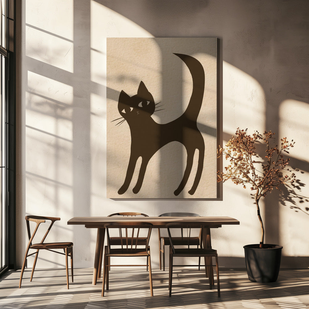 Braune Katze | Leinwand