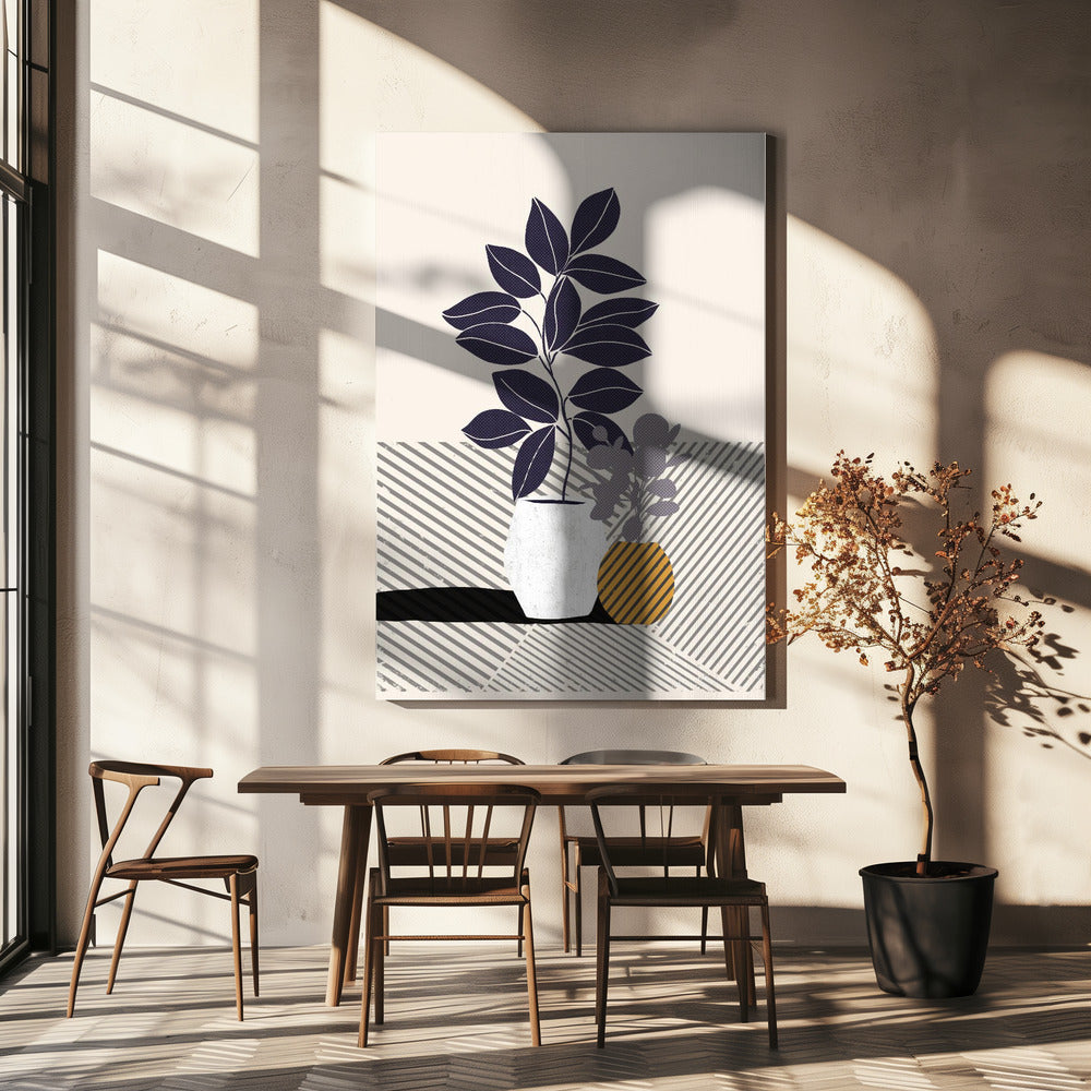 Vase B von Catsanddotz 5 bis 7 30 x 42 Zoll L | Leinwand