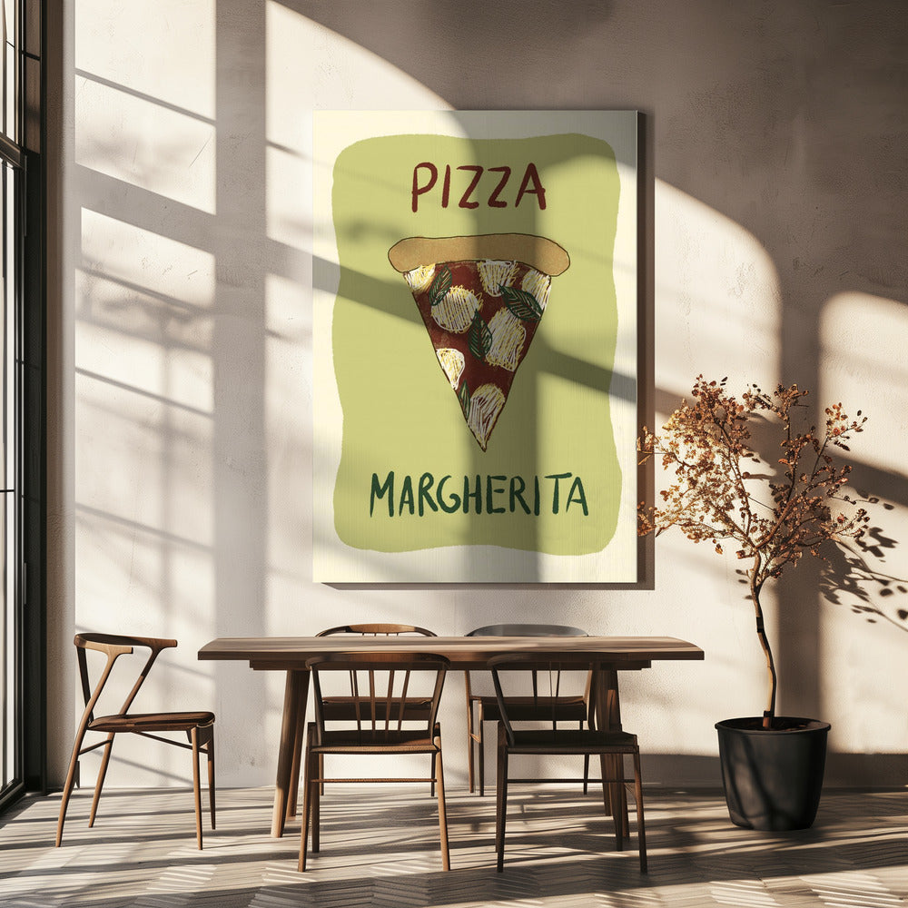 Pizza Margherita | Leinwand
