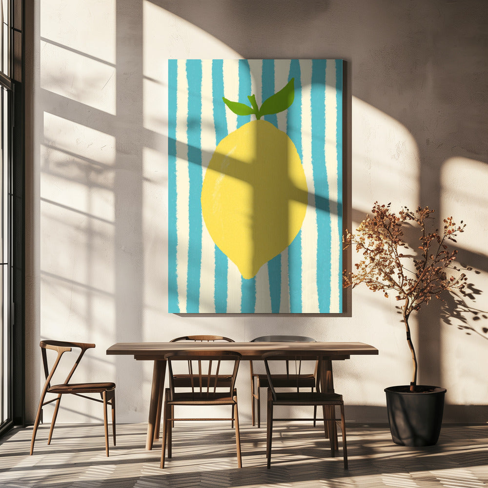 Limone hellblau | Leinwand