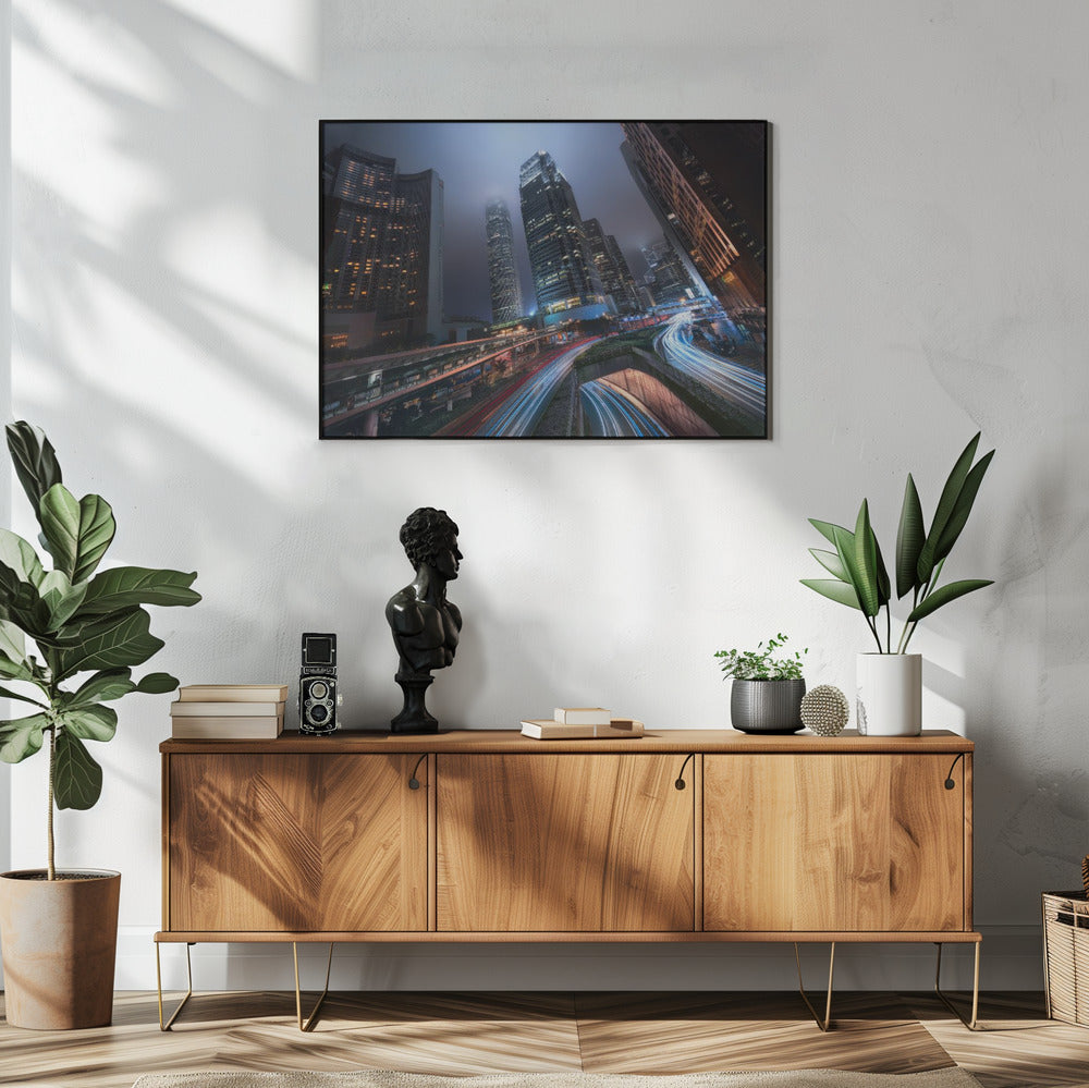 Lichter der Stadt Hongkong | Poster