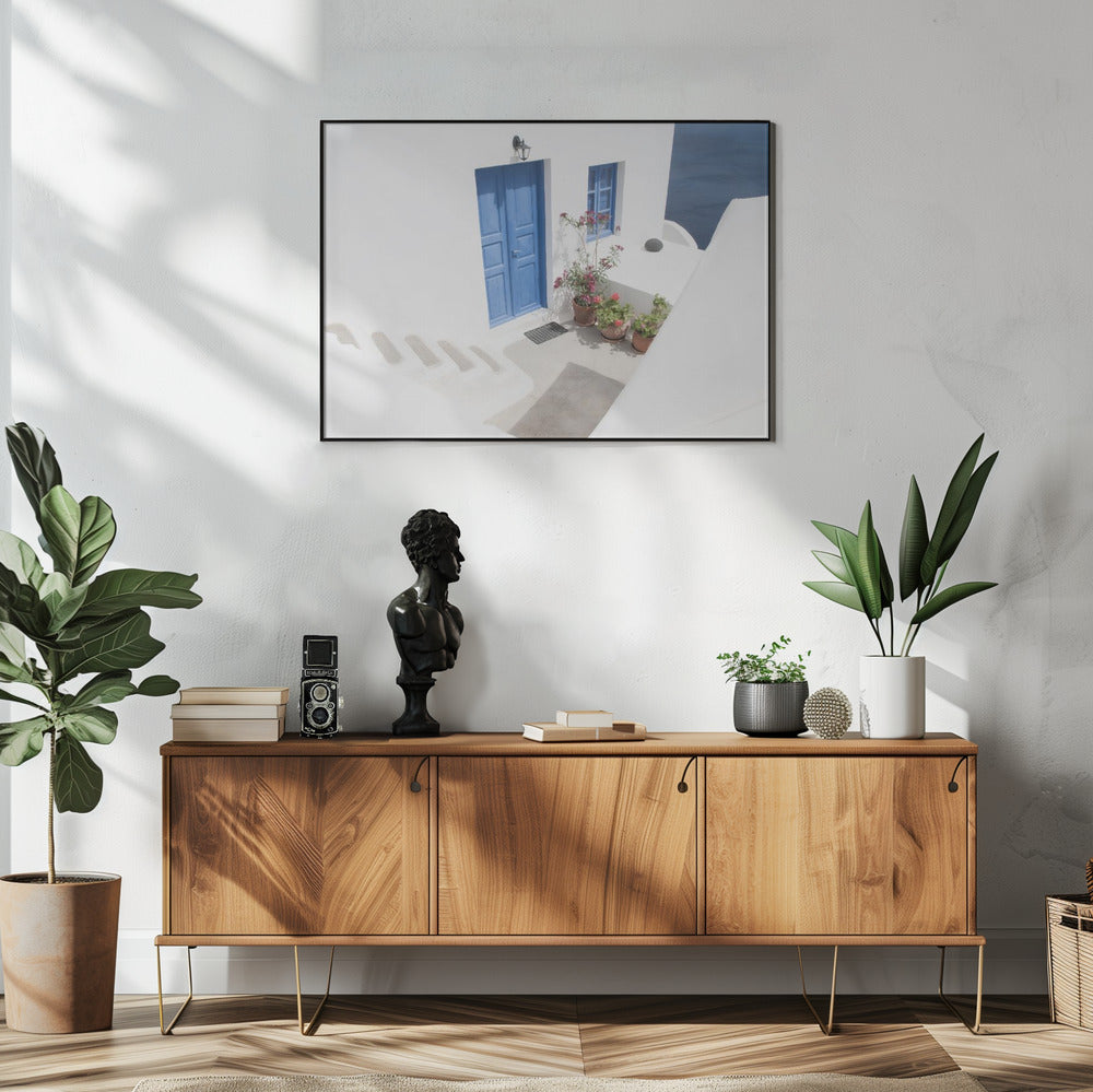 Schritte hinunter zum Blau | Poster