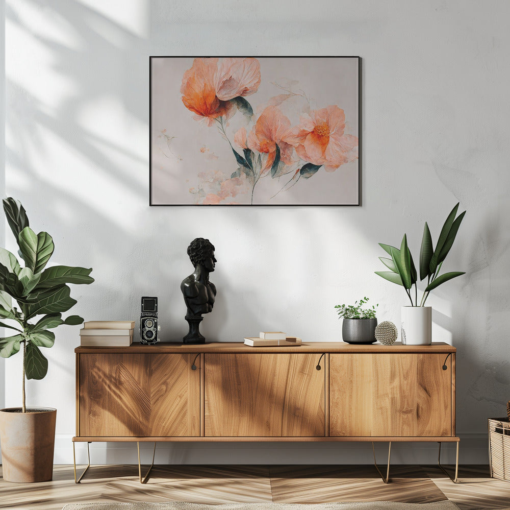 Zarte Blumenträume | Poster